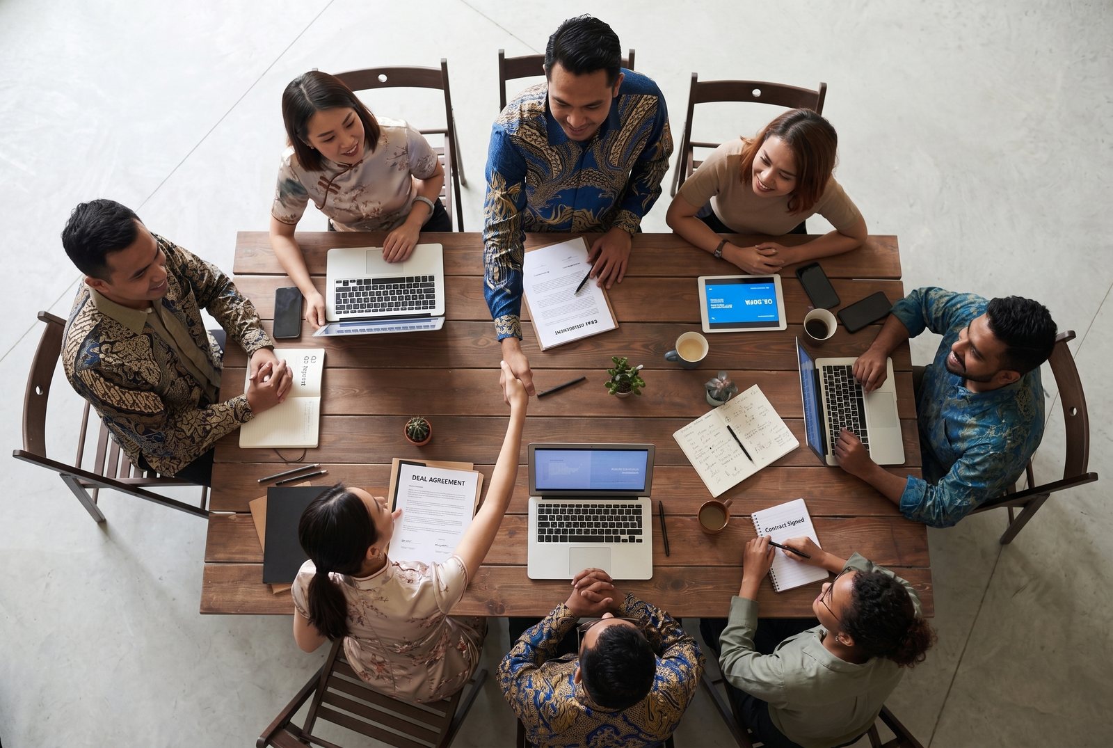 Alpha Access PR team sealing a partnership